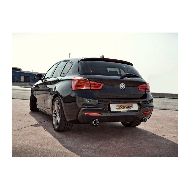 Silencieux arrière duplex en inox g/d avec sortie ronde 90 mm 
 Seulement pour la version sans SCR / AdBlue