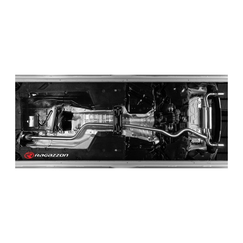 Tube intermédiaire groupe n sans silencieux en inox  