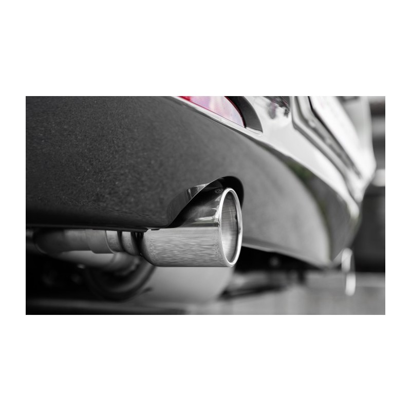 Silencieux arrière duplex en inox g/d avec sortie ronde 90 mm 