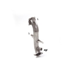 Tube remplacement cat groupe n en inox   
 Ligne avec diamètre majoré 76 mm
 Reprogrammation des modules électroniques nécess.