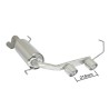 Silencieux arrière en inox avec 1 sortie ronde Sport Line centrale 2x90 mm - Modifier le pare-chocs d'origine- Pour jupe arri. Silencieux arrière en inox avec 1 sortie ronde Sport Line centrale 2x90 mm - Modifier le pare-chocs d'origine- Pour jupe arri.