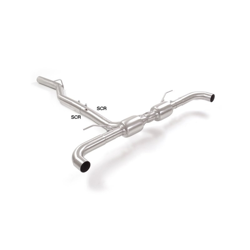 Silencieux arrière duplex en inox pour sortie esthétiques originaux
 Ligne avec diamètre majoré 70 mm
 Compatible uniquement .