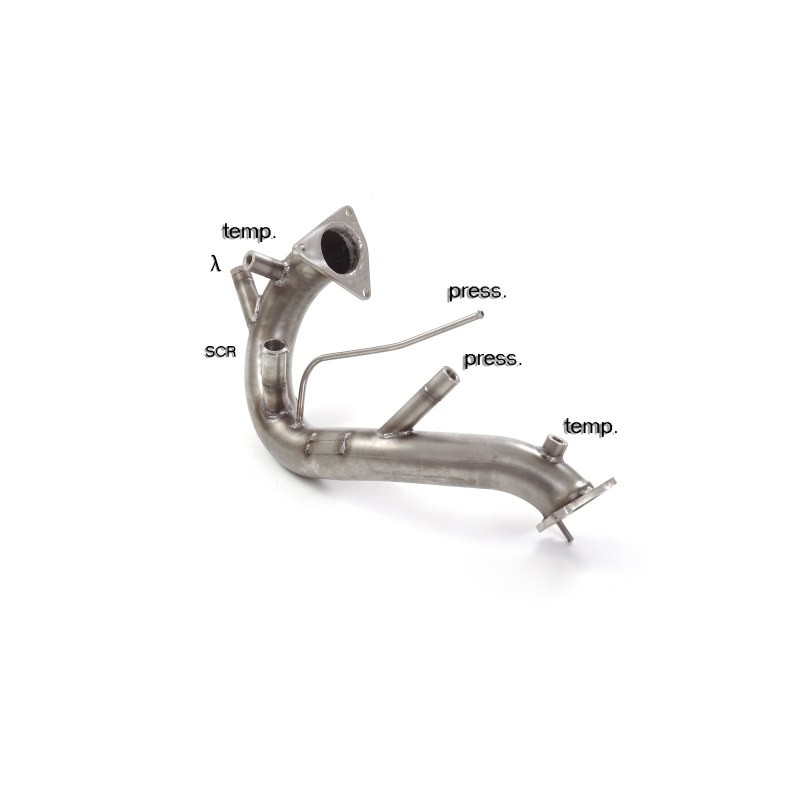 Tube remplacement cat. + tube remplacement filtre à particules groupe n en inox   
 Seulement par version avec SCR / AdBlue
 .