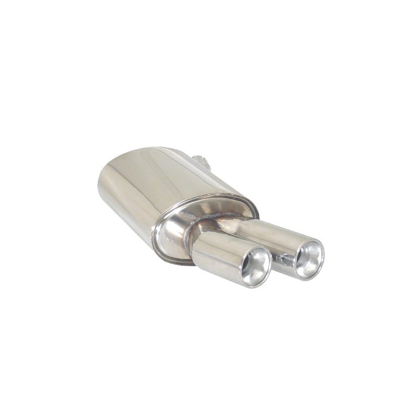 Silencieux arrière en inox avec 2 sorties rondes 80 mm décalées - Pare-chocs pack "M-Sport"