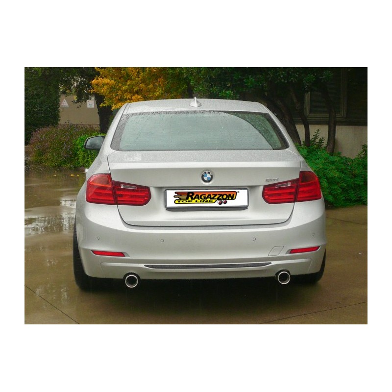 Silencieux arrière duplex en inox g/d avec sortie ronde 90 mm 