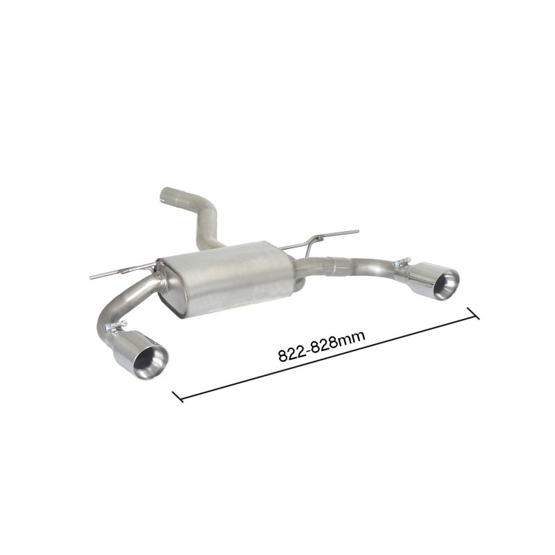 Silencieux arrière duplex en inox g/d avec sortie ronde Sport Line 90 mm
 
 Pas compatible avec les voitures avec Ad-Blue