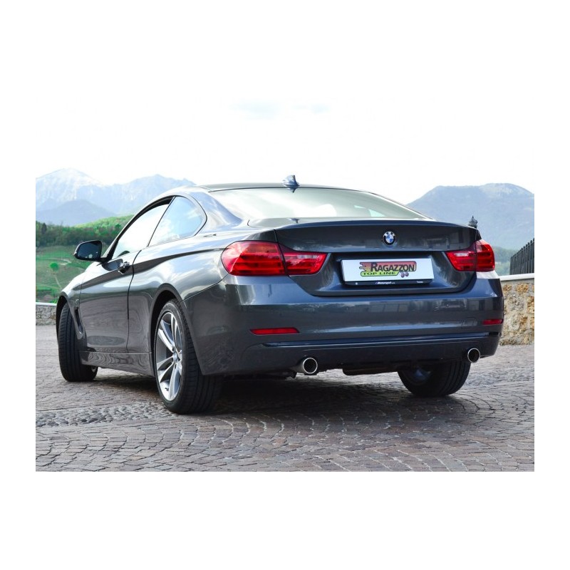 Silencieux arrière duplex en inox g/d avec sortie ronde Sport Line 90 mm - Pare-chocs pack "M-Sport" ou "M-Performance" - Uti.