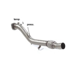 Tube remplacement cat groupe n en inox   
 
 Reprogrammation des modules électroniques nécessaire 