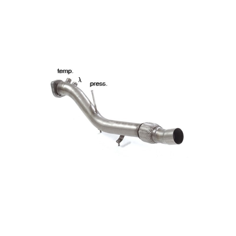 Tube remplacement cat groupe n en inox   
 
 Reprogrammation des modules électroniques nécessaire 