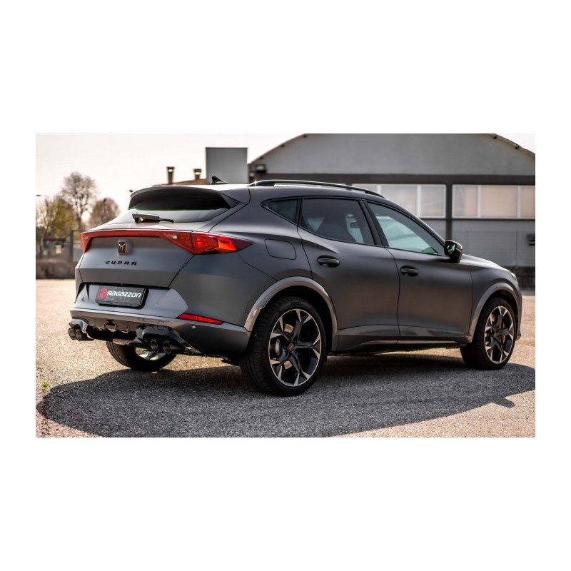 Silencieux intermédiaire en inox  
 Ligne avec diamètre majoré 76 mm