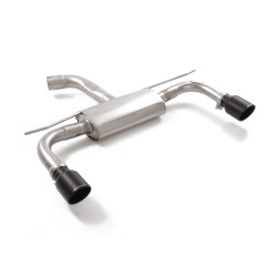 Silencieux arrière duplex en inox g/d avec sortie ronde Sport Line Black 102 mm  
 Ligne avec diamètre majoré 70 mm