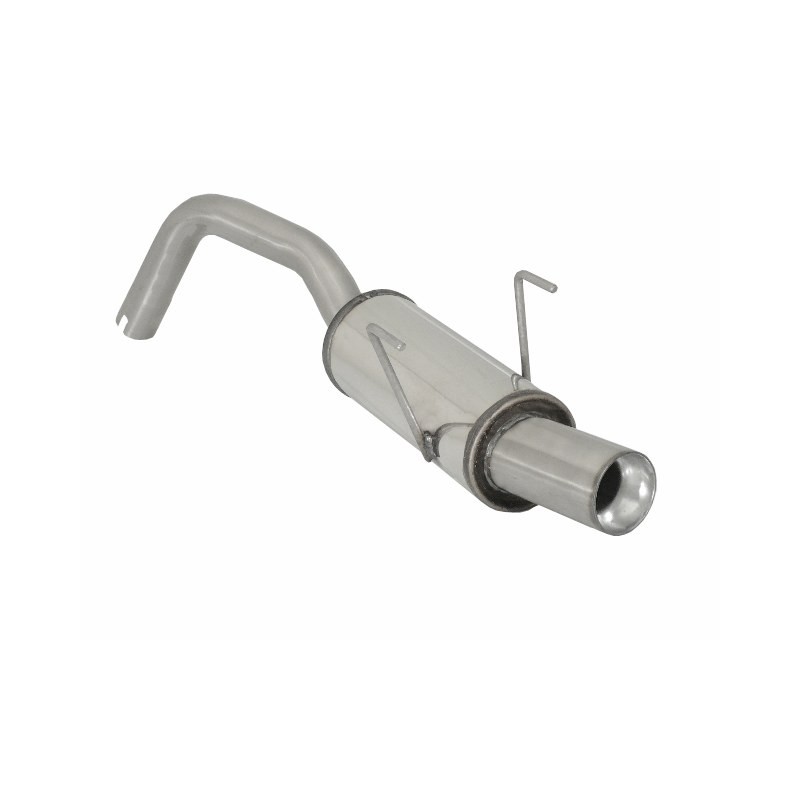 Silencieux arrière groupe n en inox avec 1 sortie ronde 80 mm