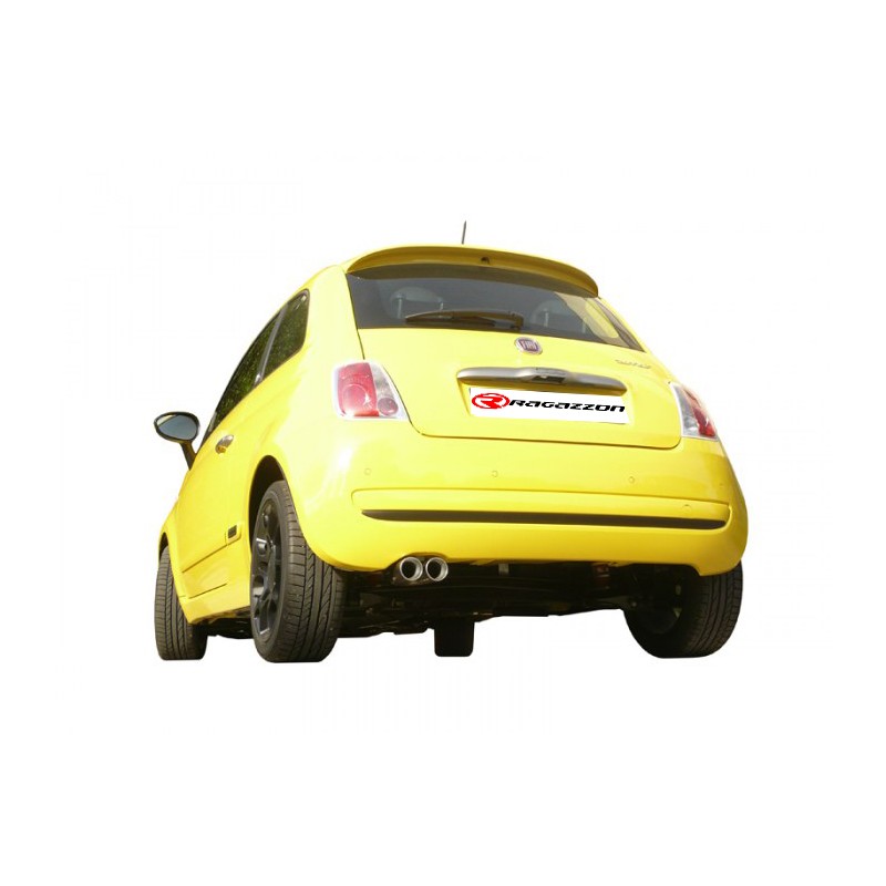 Silencieux arrière en inox avec 1 sortie ovale 115x70 mm