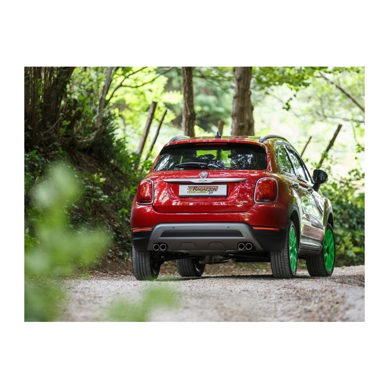 Silencieux arrière duplex en inox g/d avec 2 sorties rondes 70 mm décalées 
 Pare-chocs pack "Cross , Cross Plus".  