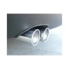 Silencieux arrière en inox avec 1 sortie ovale Sport Line 135x90 mm Silencieux arrière en inox avec 1 sortie ovale Sport Line 135x90 mm