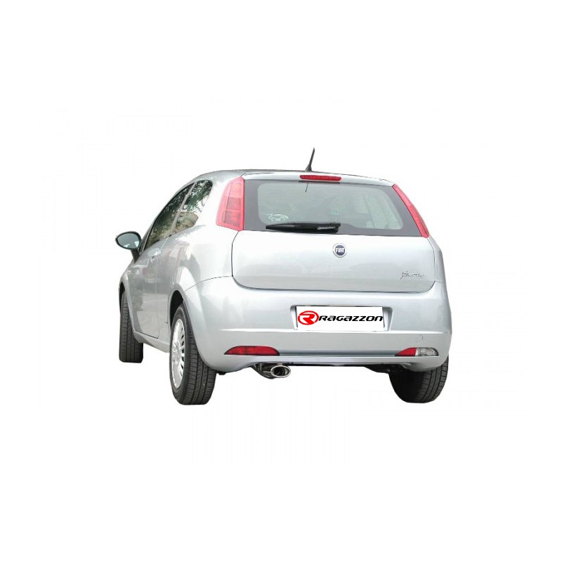 Silencieux arrière en inox avec 2 sorties rondes 80 mm