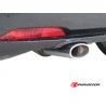 Silencieux arrière en inox avec 1 sortie ovale Sport Line 110 x 65 mm Silencieux arrière en inox avec 1 sortie ovale Sport Line 110 x 65 mm