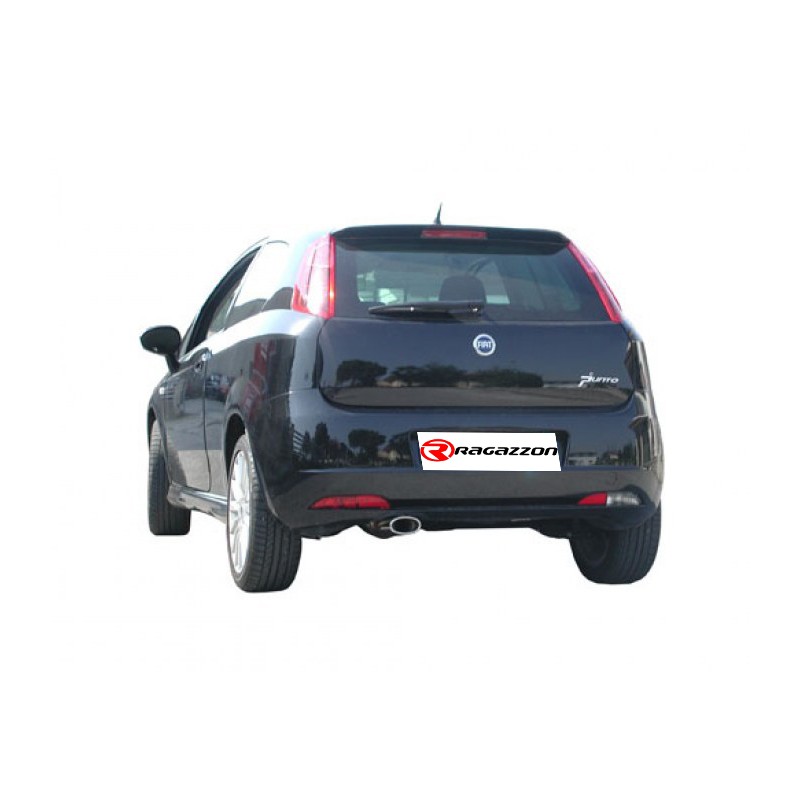 Silencieux arrière en inox avec 1 sortie ronde Sport Line 90 mm