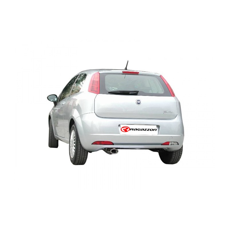 Silencieux arrière en inox avec 1 sortie ronde Sport Line 90 mm