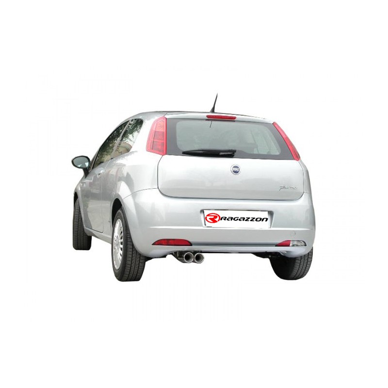 Silencieux arrière en inox avec 1 sortie ronde Sport Line 90 mm