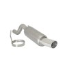 Silencieux arrière en inox avec 1 sortie ronde Sport Line 90 mm Silencieux arrière en inox avec 1 sortie ronde Sport Line 90 mm
