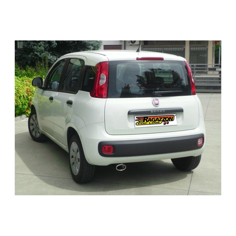 Silencieux arrière en inox avec 1 sortie ovale 115x70 mm