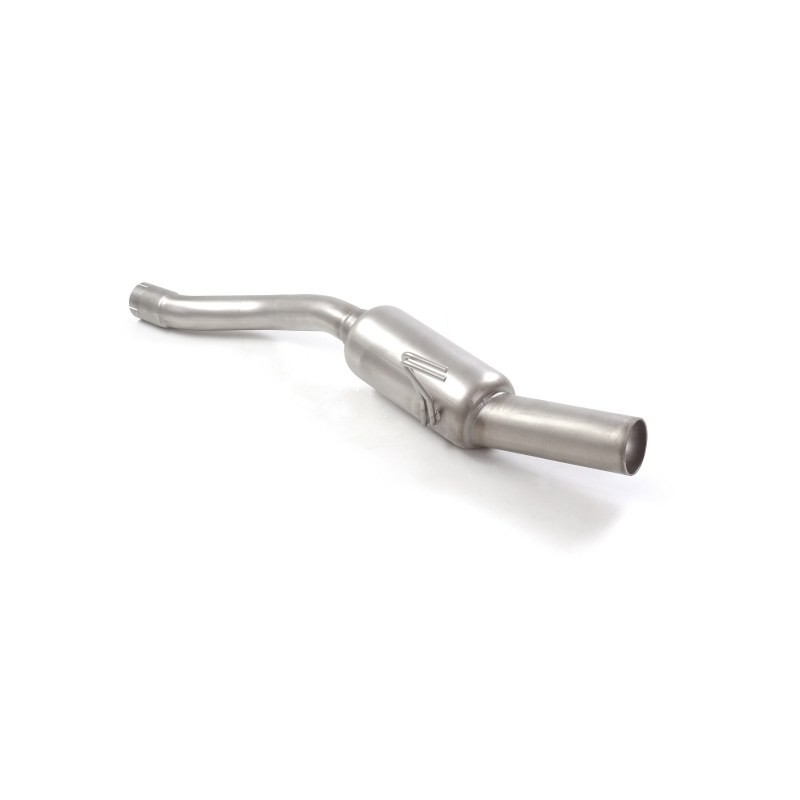 Silencieux arrière groupe n en inox avec 1 sortie ronde 80 mm