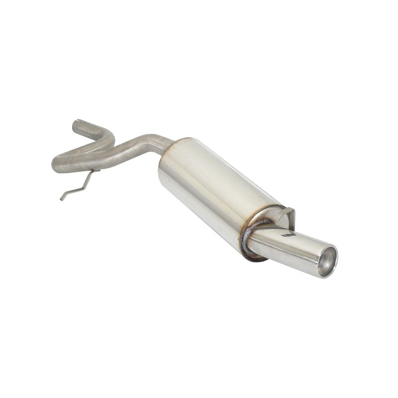 Silencieux arrière groupe n en inox avec 1 sortie ronde 80 mm - Disponible sur commande