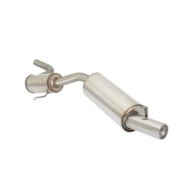 Silencieux arrière en inox avec 1 sortie ronde 80 mm - Disponible sur commande