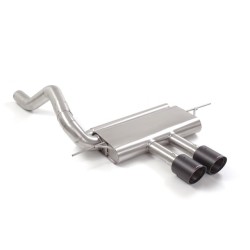 Silencieux arrière en inox avec 2 sorties ronde centrales Carbon Shot 100 mm
 Ligne avec diamètre majoré 76 mm