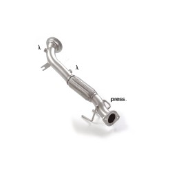 Tube remplacement cat groupe n en inox   
 
 Reprogrammation des modules électroniques nécessaire 