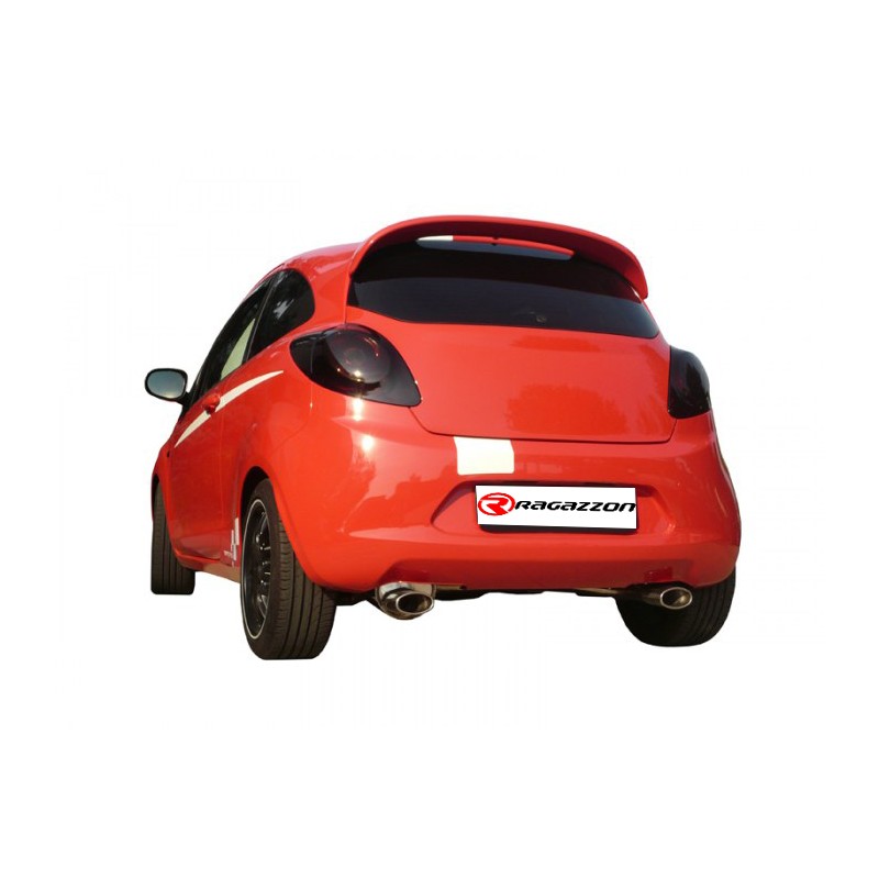 Silencieux arrière groupe n en inox avec 1 sortie ronde 80 mm