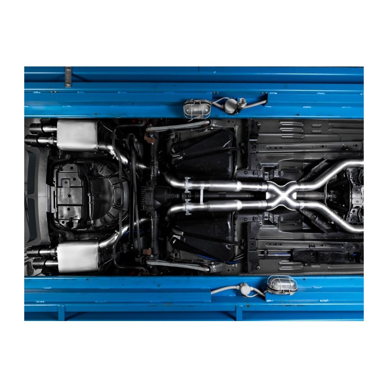 Silencieux arrière duplex en inox g/d avec sortie ronde Sport Line 90 mm