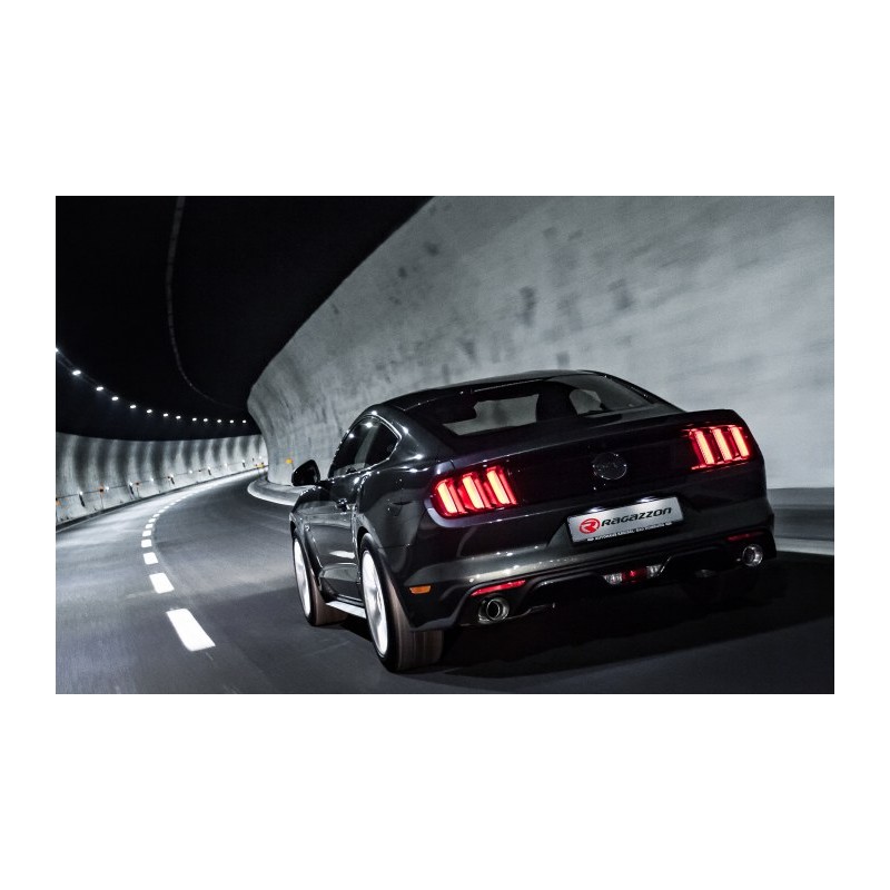 Tube intermédiaire groupe n sans silencieux en inox + Silencieux arrière duplex en inox g/d avec sortie ronde Sport Line 102 .