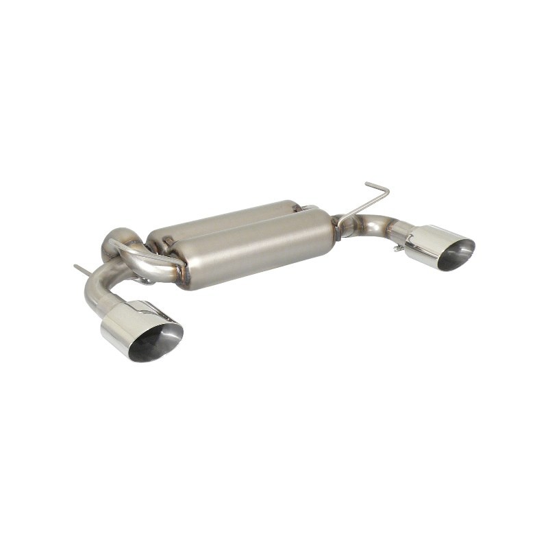 Silencieux arrière duplex en inox g/d avec 1 sortie ovale Sport Line 135x90 mm Silencieux arrière duplex en inox g/d avec 1 sortie ovale Sport Line 135x90 mm