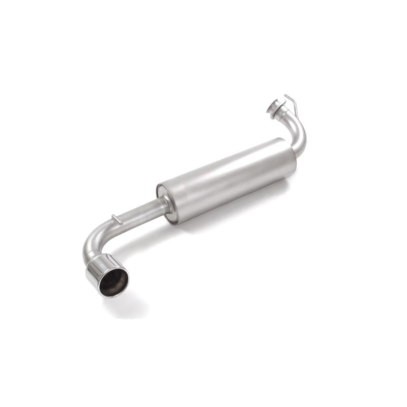 Silencieux arrière en inox avec 1 sortie ronde 102 mm