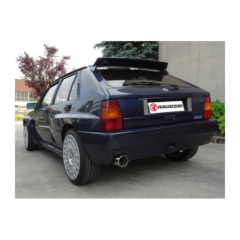 Silencieux arrière en inox avec 1 sortie ronde 102 mm