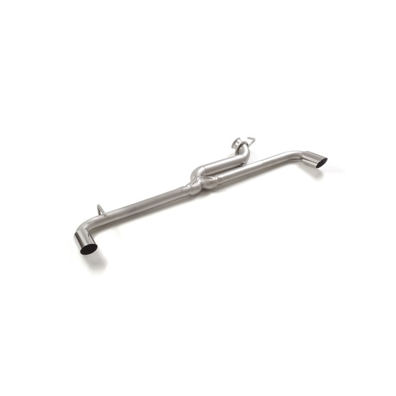 Tubes arrières duplex en inox g/d group n avec 1 sortie ronde Sport Racing 70 mm