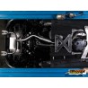 Silencieux arrière en inox avec 2 sorties rondes 70 mm décalées Silencieux arrière en inox avec 2 sorties rondes 70 mm décalées