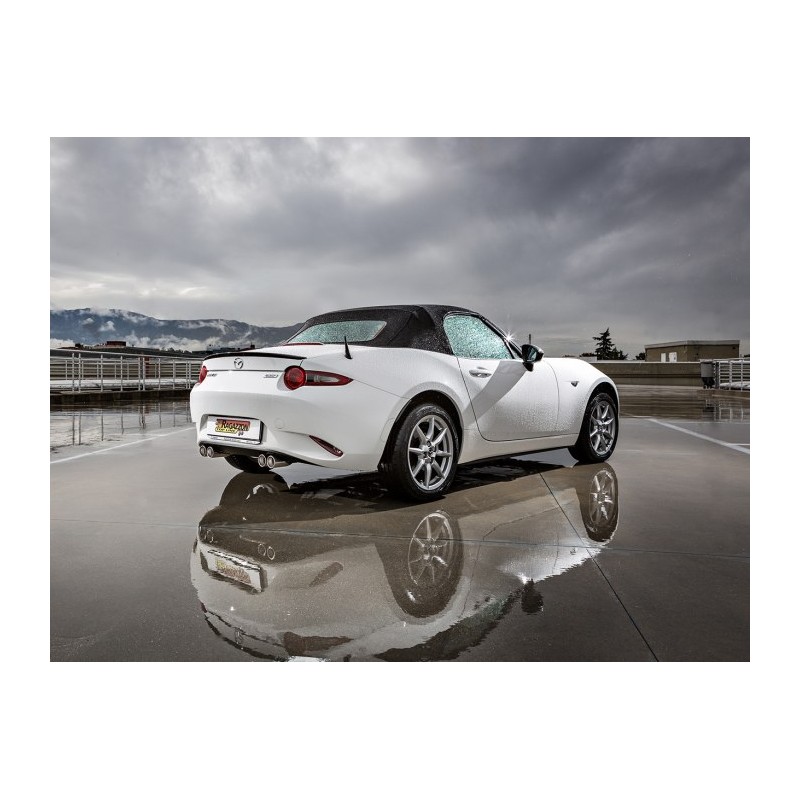 Silencieux arrière duplex en inox g/d avec 2 sorties rondes 70 mm décalées 