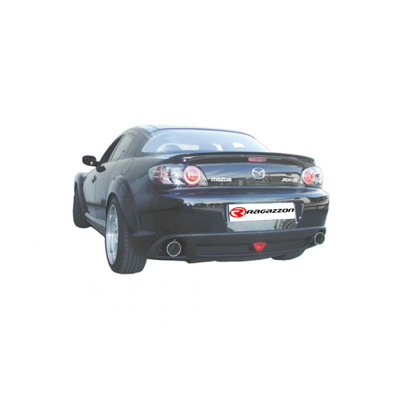 Silencieux arrière duplex en inox g/d avec 1 sortie ronde 102 mm