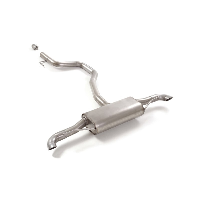 Silencieux arrière duplex en inox pour sortie esthétiques originaux