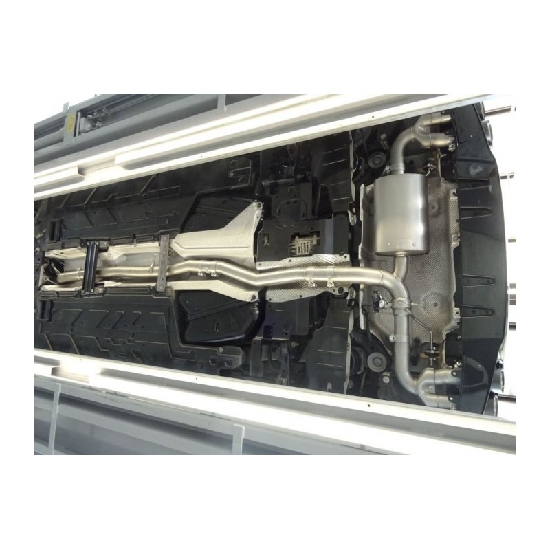 Tube remplacement cat groupe n en inox   
 Ligne avec diamètre majoré 76 mm
 Reprogrammation des modules électroniques nécess.