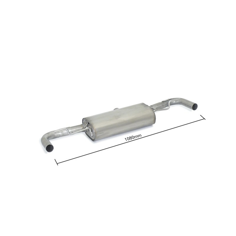 Silencieux arrière duplex en inox - Pare-chocs pack "GLA 45"