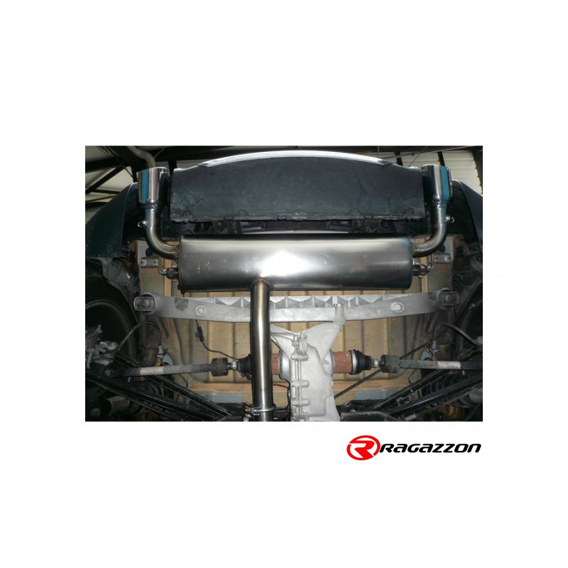 Silencieux arrière duplex en inox g/d avec sortie ronde 2 / 102 mm