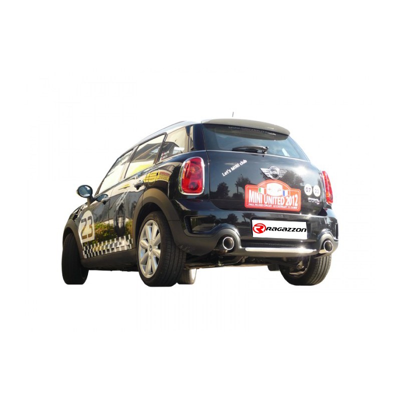 Silencieux arrière duplex en inox g/d avec sortie ronde Sport Line 2 / 102 mm