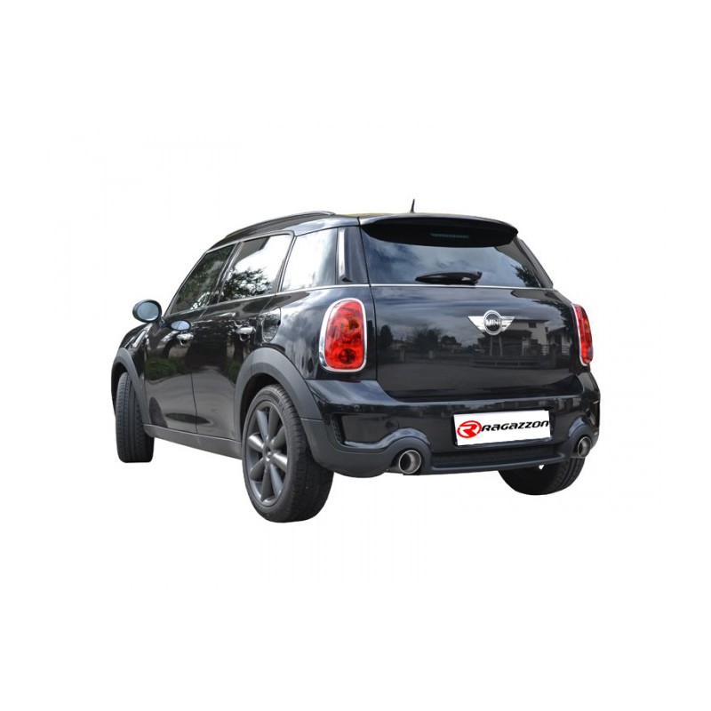 Silencieux arrière duplex en inox g/d avec sortie ronde 102 mm Sport Line