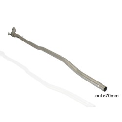 Flexible avec tube intermédiaire groupe n sans silencieux en inox - Ligne avec diamètre majoré 70 mm