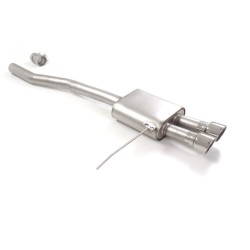 Silencieux arrière en inox avec 2 sorties Sport Line centrales  102 mm
 Ligne avec diamètre majoré 76 mm