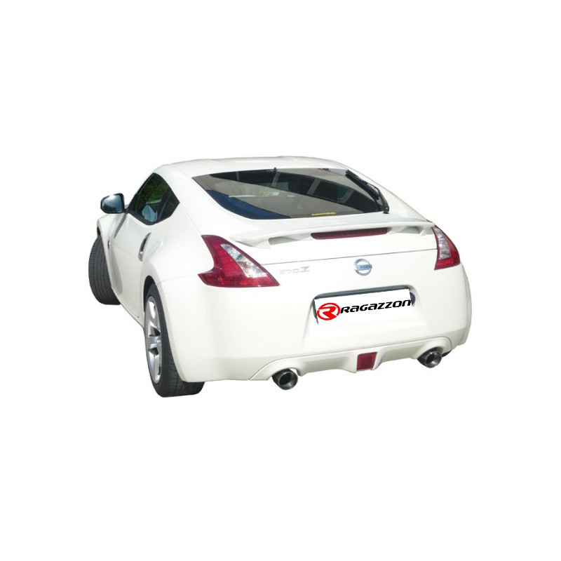 Silencieux arrière duplex en inox g/d avec 1 sortie ronde Sport Line 102 mm